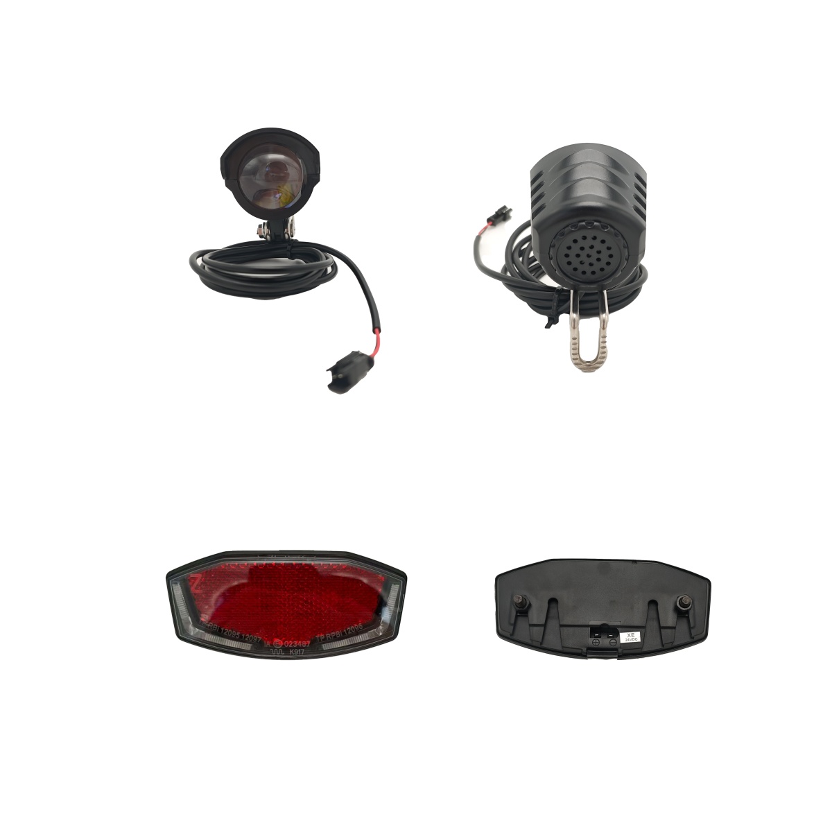 Tongsheng Tsdz2B Mid Drive Motor - Reflektor i tylna lampa 6V do