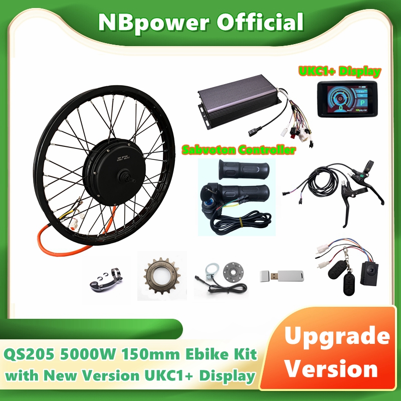 72V 5000W Hub Motor Kit - NBpower/QS205 5000W V3 150mm Silnik do