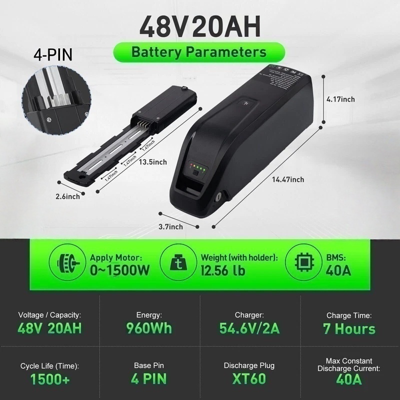 Akumulator do roweru elektrycz – Ebike Battery 48V 20Ah Hailong recenzja i cena